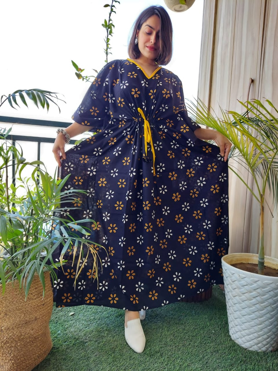 STYLISH PURE COTTON DESIGNER KAFTAN D