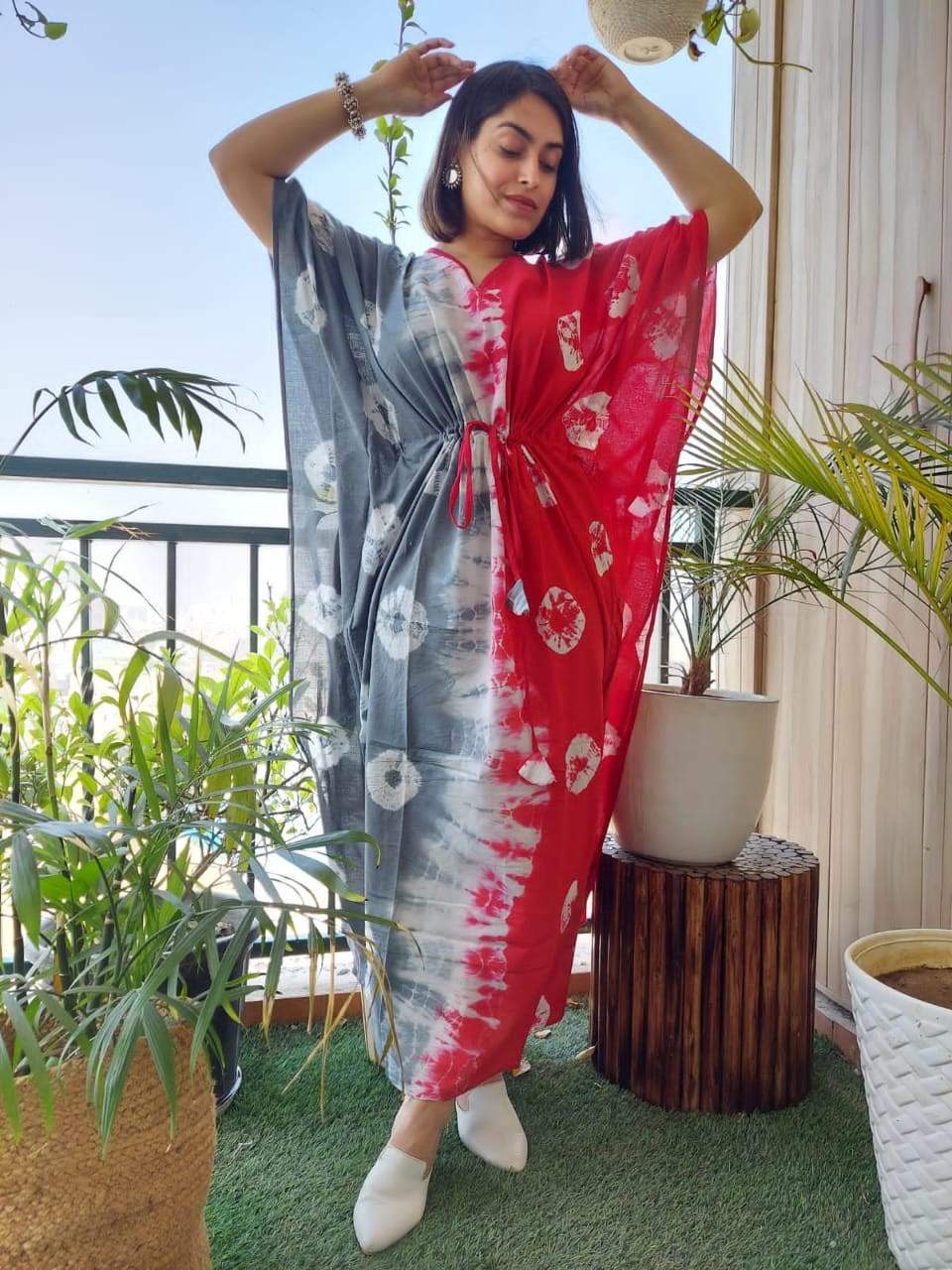 Beautiful Handblock Printed Kaftan